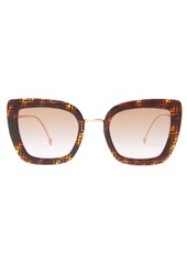 Fendi F is Fendi cat-eye acetate and metal sunglasses