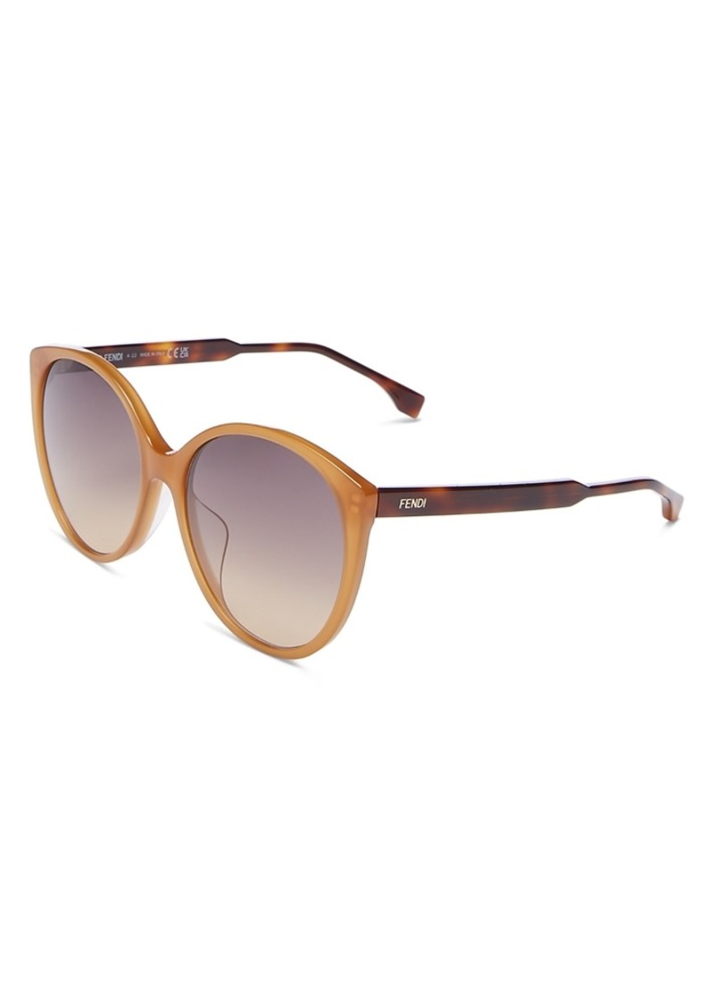 Fendi Fendi Fine Round Sunglasses, 59mm