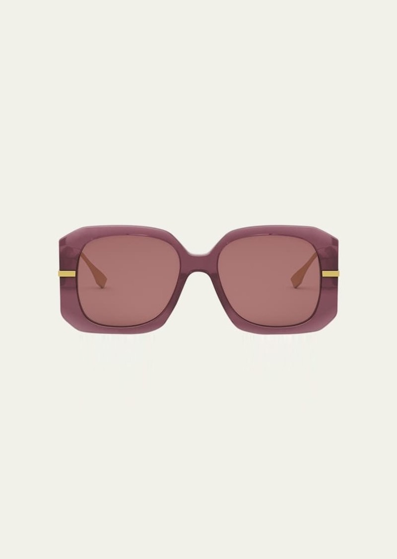 Fendi Fendigraphy Anagram Butterfly Acetate Sunglasses