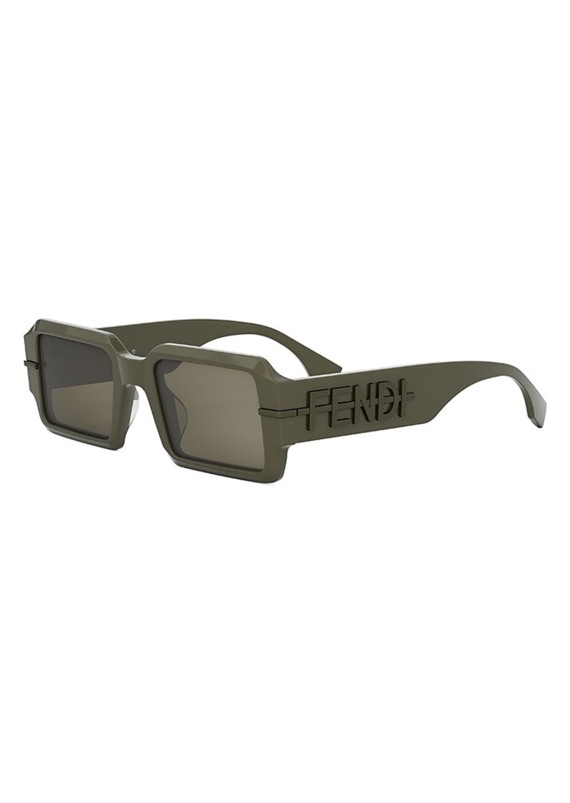 Fendi Fendigraphy Geometric Sunglasses, 52mm