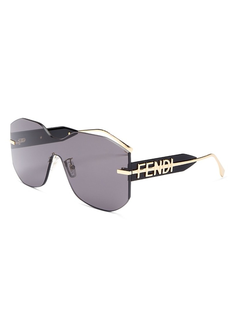 Fendi Fendigraphy Shield Sunglasses, 144mm