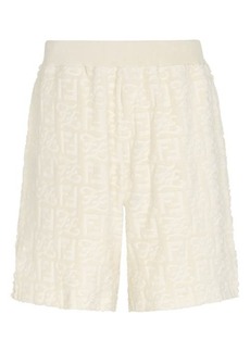 Fendi FF Karligraphy Terry Shorts in Rock at Nordstrom