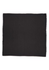 Fendi FF Logo Jacquard Silk Blend Scarf in Black/Grey at Nordstrom
