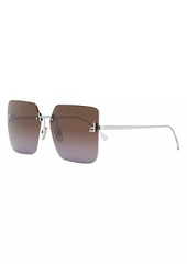 Fendi First 59MM Square Sunglasses