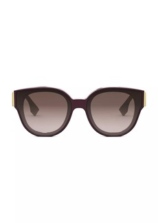 Fendi First 63MM Round Sunglasses