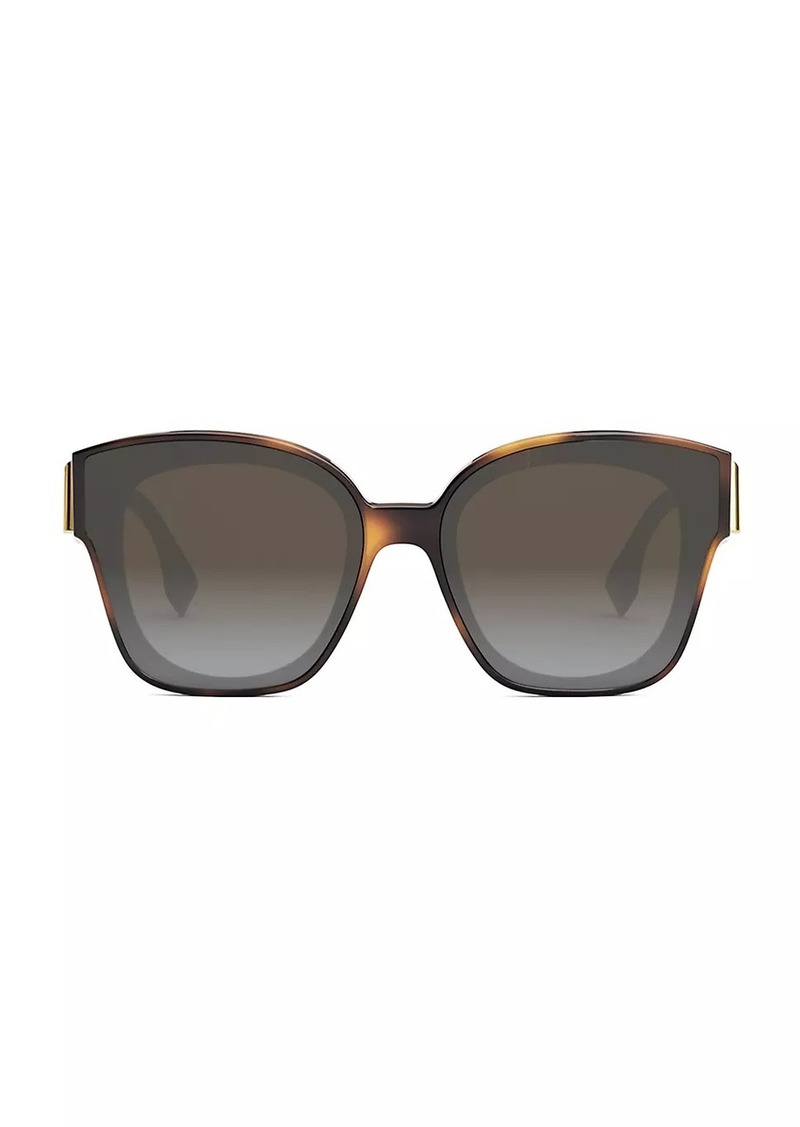 Fendi First 63MM Square Sunglasses