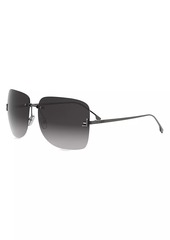 Fendi First 65MM Crystal-Embellished Square Sunglasses