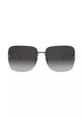 Fendi First 65MM Crystal-Embellished Square Sunglasses