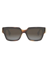 'Fendi First 63mm Rectangular Sunglasses