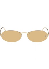 Fendi Gold 'Fendi First' Crystal Sunglasses