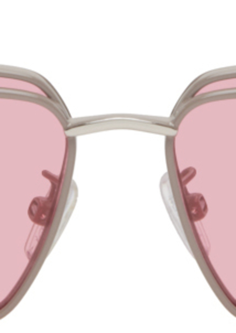 Fendi Gray Rectangular Sunglasses