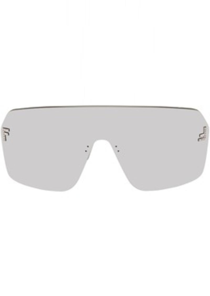 Fendi Gunmetal & Silver Fendi First Crystal Sunglasses