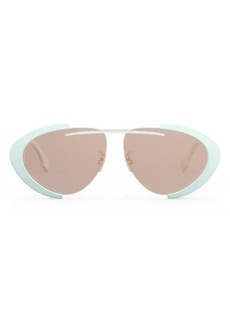 The Fendiland 59mm Oval Sunglasses