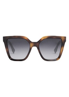 The Fendi Lettering 55mm Geometric Sunglasses