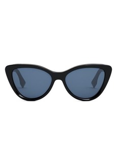 The Fendi Lettering 55mm Cat Eye Sunglasses