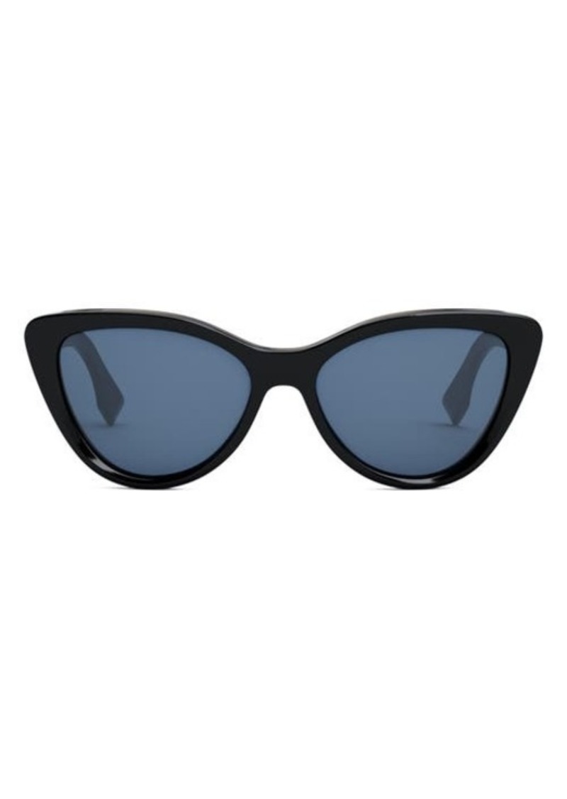 'Fendi Lettering 55mm Cat Eye Sunglasses