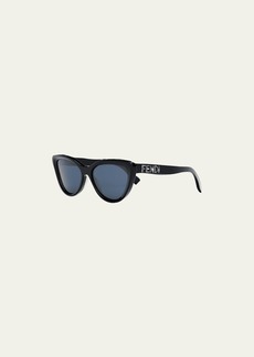 Fendi Logo Acetate Cat-Eye Sunglasses