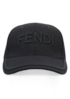 FENDI LOGO EMBROIDERY BASEBALL CAP
