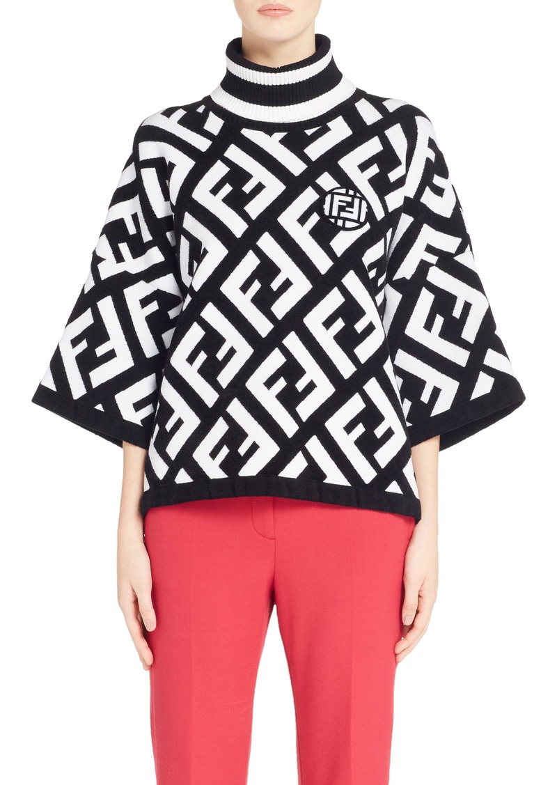 fendi poncho sweater