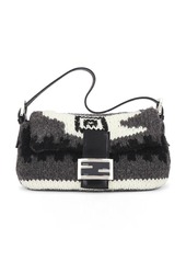 Fendi Wool Mama Baguette Shoulder Bag