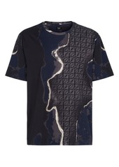 Fendi Men's Earth Print T-Shirt in Moonlight at Nordstrom