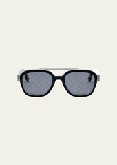 Fendi Men's Fendi Bilayer FF Acetate Square Sunglasses