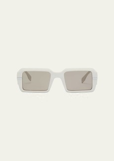 Fendi Men's Fendigraphy Acetate Rectangle Sunglasses