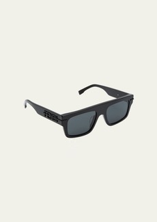 Fendi Men's Fendigraphy Acetate Rectangle Sunglasses