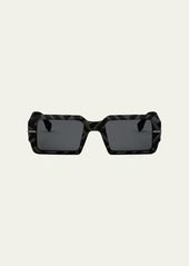 Fendi Men's Fendigraphy FF Fabric Rectangle Sunglasses