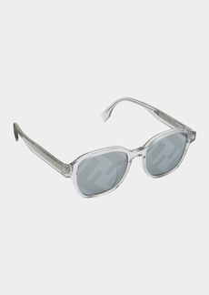 Fendi Men's Monogram Lens Square Sunglasses