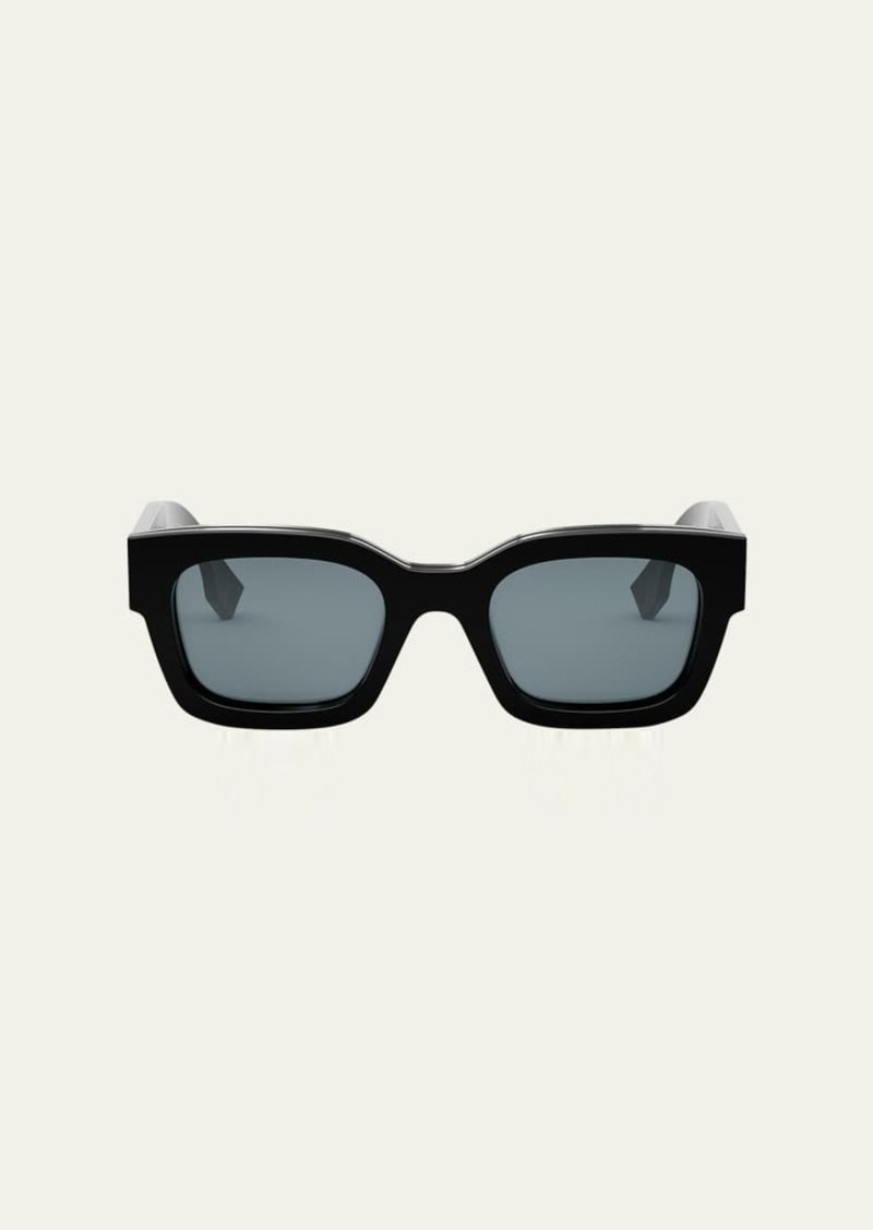 Fendi Men's Signature Oval Logo Sunglasses