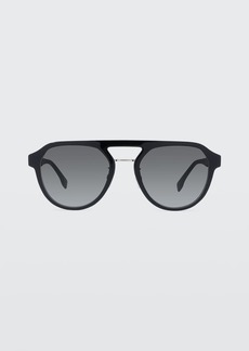 Fendi Men's Top Bar Acetate Sunglasses