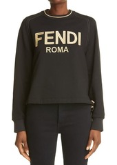 Fendi Metallic Logo Sweatshirt