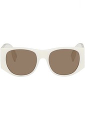 Fendi Off-White Baguette Sunglasses