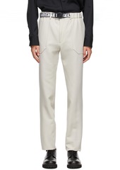 Fendi Off-White Belted Trousers
