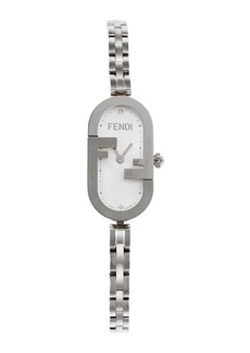 Fendi O'Lock 28.3MM Stainless Steel & 0.03 TCW Diamond Wrap Bracelet Watch