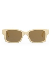 The Fendi O'Lock 53mm Geometric Sunglasses