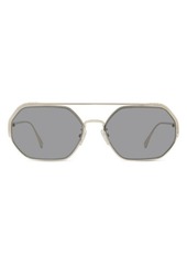 Fendi O'Lock 57mm Geometric Sunglasses