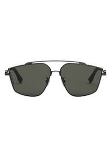 Fendi O'Lock 58mm Geometric Sunglasses