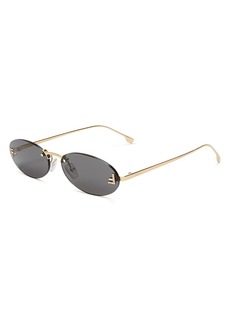 Fendi Rimless Round Sunglasses, 54mm