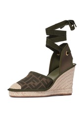 Fendi Roam Ankle Strap Wedge Sandal (Women)