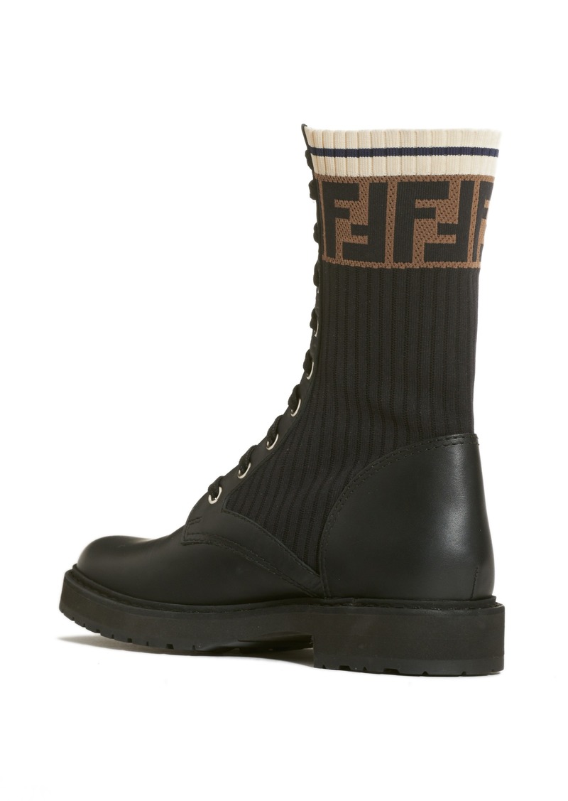 Fendi Fendi Rockoko Chelsea Sock Combat Boot (Women) | Shoes