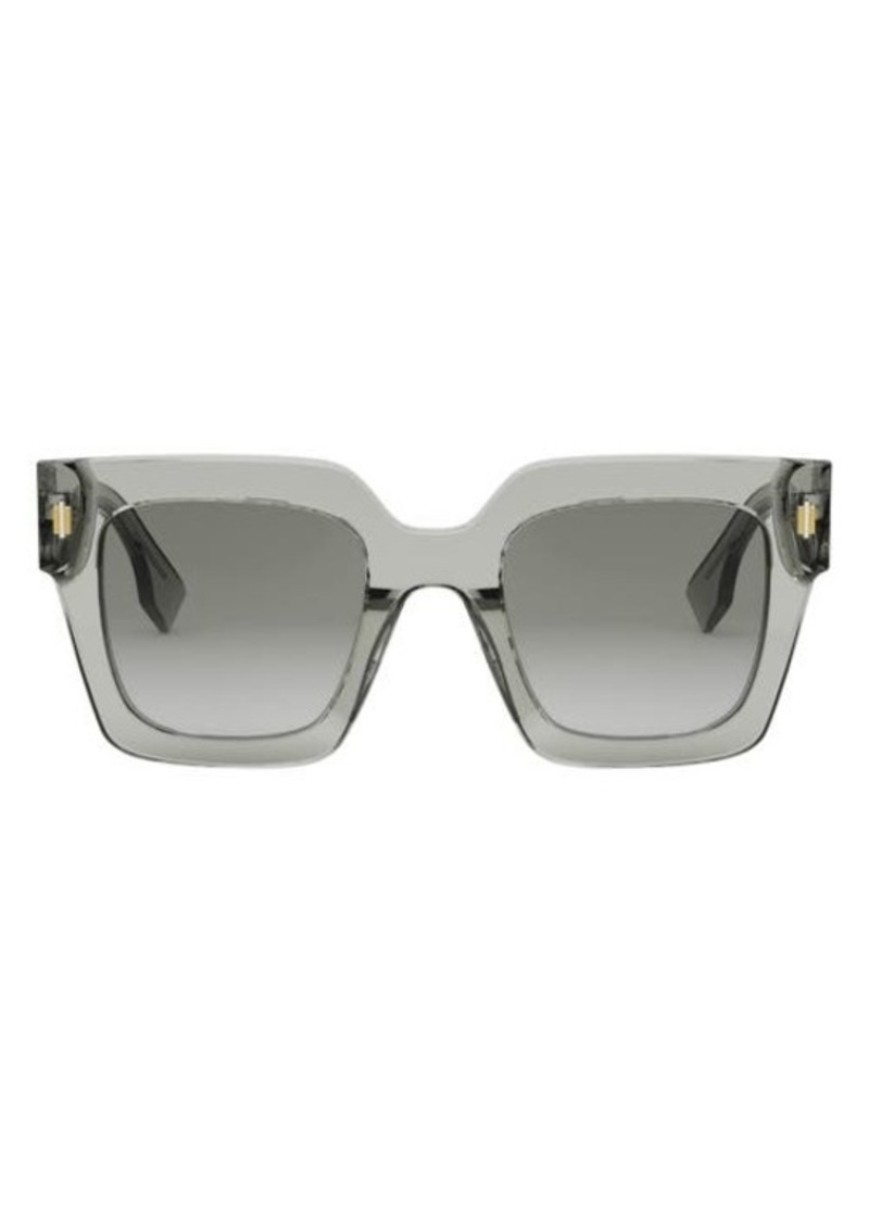 Fendi Roma 50mm Square Sunglasses