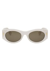 The Fendi Roma 52mm Oval Sunglasses