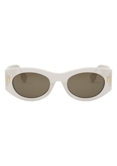 'Fendi Roma 52mm Oval Sunglasses