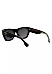 Fendi Roma 53MM Rectangular Sunglasses