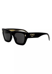 Fendi Roma 53MM Rectangular Sunglasses