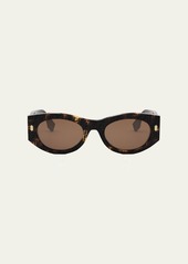 Fendi Roma Oval Acetate Sunglasses