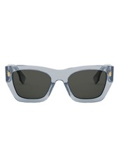 The Fendi Roma 63mm Rectangular Sunglasses