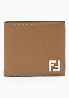 FENDI Sand bi-fold wallet with logo